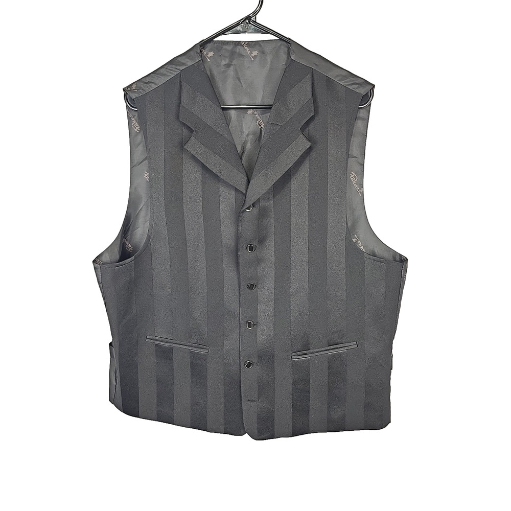 Falcone Men's Waistcoat Black Pit to Pit 23